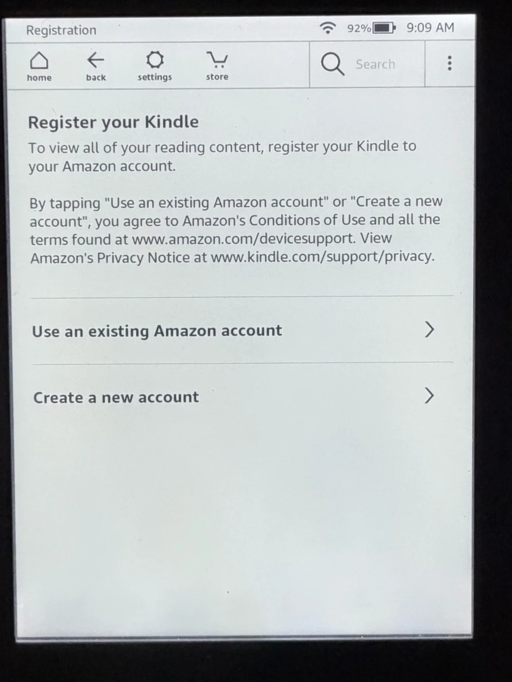 Amazon Kindle e-Reader with Coral Orange  Frame